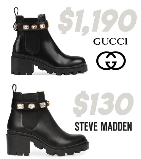 gucci boots dupe steve madden|Gucci boots look alikes.